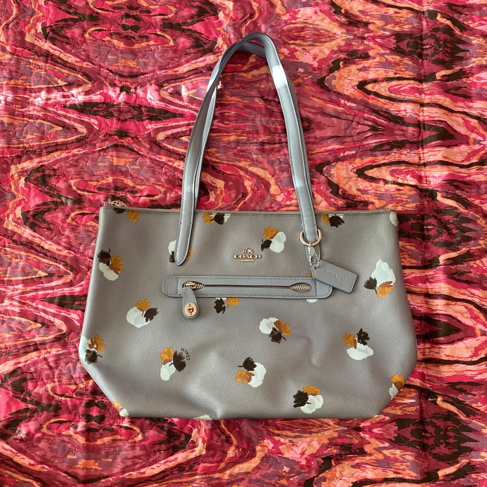 Coach TAYLOR TOTE IN FLORAL PRINT COATED CANVAS Regular price $318